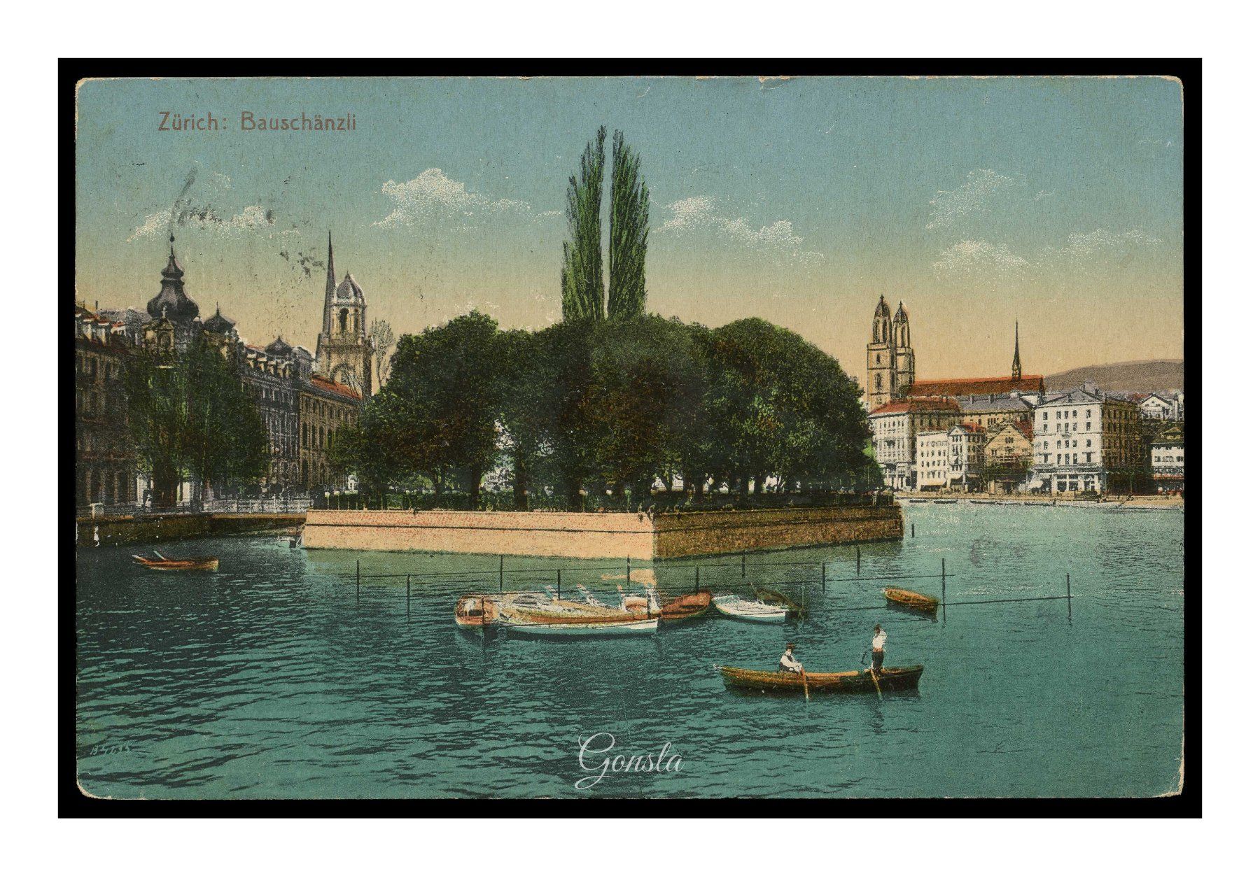 Cartoline postali: ZÜRICH - 1912 "Bauschänzli" – Usato da Onex venduto da gonsla01