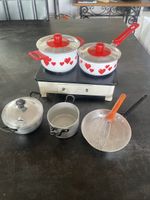 Jouet Ancien Cuisinière Électrique pour Enfants + Accessoire