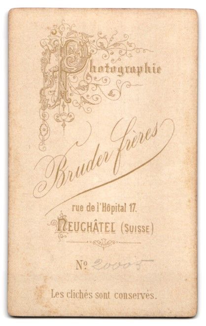 Fotografie &  Plakate: Fotografie Bruder Frères, Neuchâtel, R – Gebraucht aus Berlin von bartko-reher 1