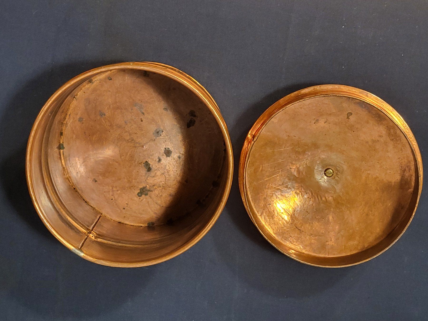 Behälter & Ähnliches: Kupferbehälter rund, mit Deckel – Gebraucht aus Uster von gurust 4