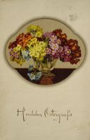 OSTERN GRUSS BLUMEN gel. 1923 Bahnpost Bern-Belp-Thun-Bern