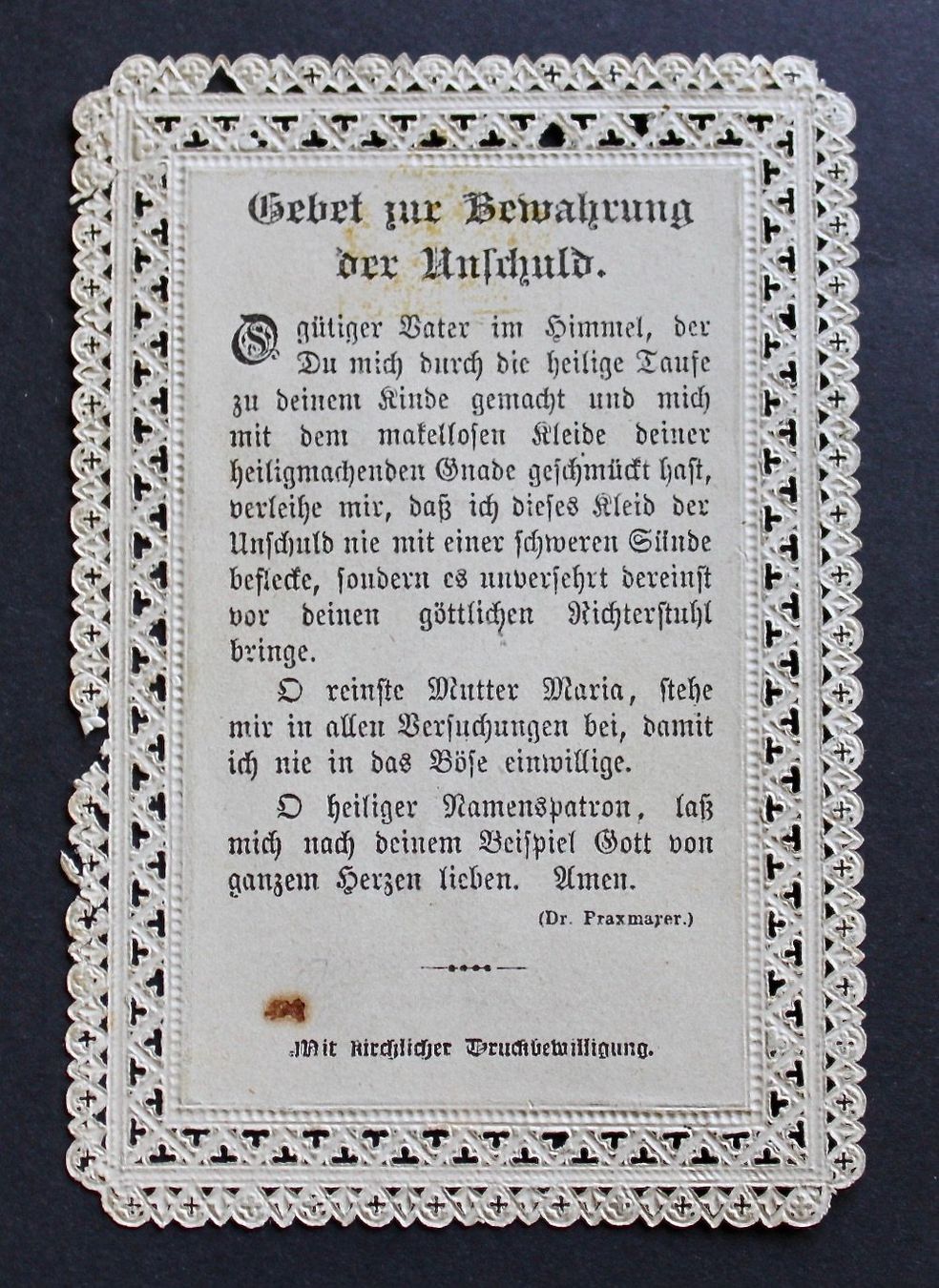 Incisioni: 4 ANDACHTSBILDER, SPITZENBILDER, UM 1900. – Usato da Grandcour venduto da Flowerstyle 3