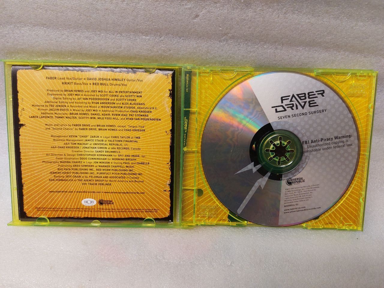 CD: Faber Drive - Seven Second Surgery CD – Usato da Pambio Noranco venduto da Pol69 1
