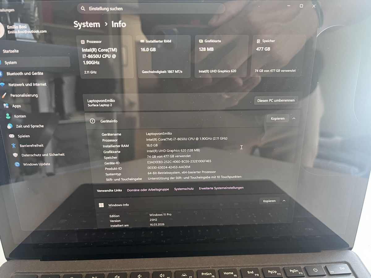 Microsoft Notebook: Surface Laptop 2 – Usato da Tafers venduto da Fabinho26 2