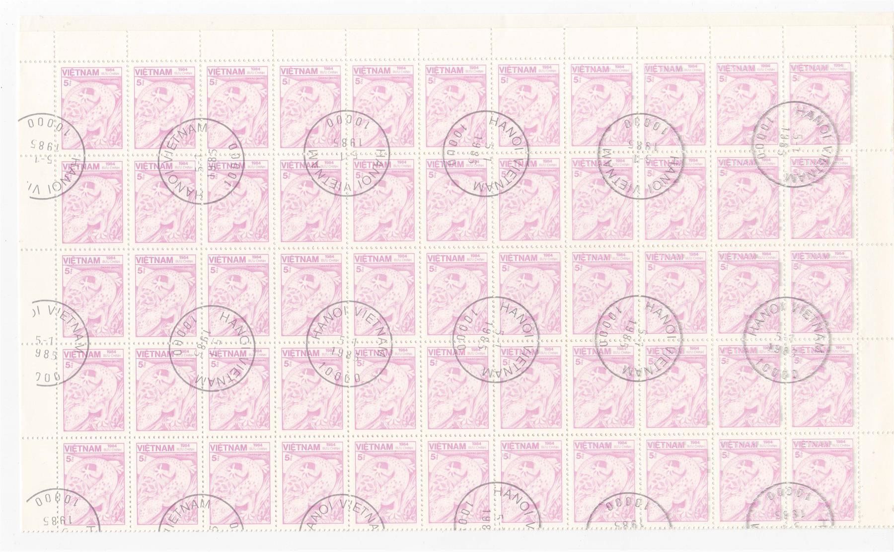 Alle Briefmarken: Vietnam: Nr.553-67, kompl. Bogen-Serie – Gebraucht aus Wenslingen von riger11 1