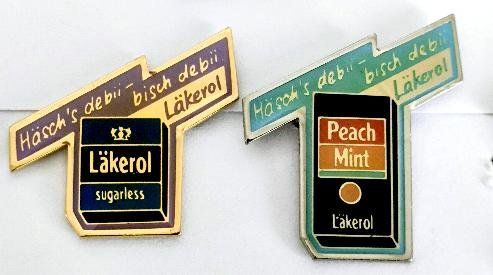 Placchette & Badge: 2 Pin  Läkerol – Usato da Pfäffikon ZH venduto da Colacity