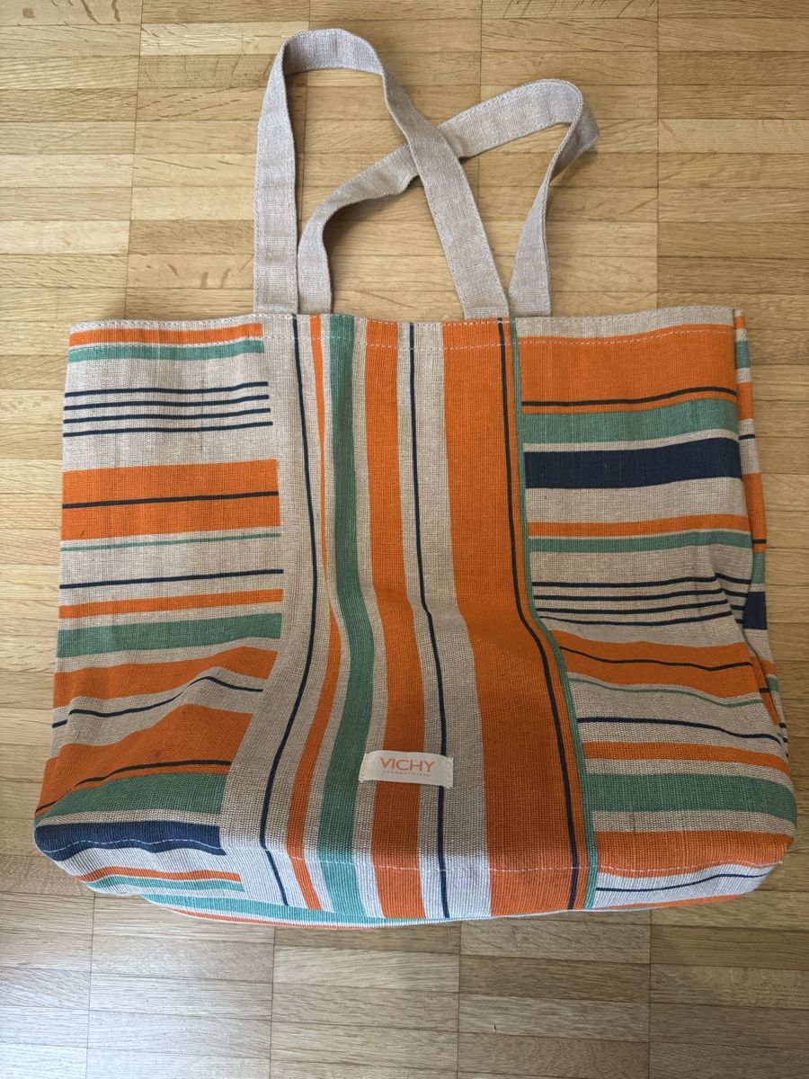 Taschen für Damen: Borsa da spiaggia a righe VICHY, capiente e colorata! – Neu (gemäss Beschreibung) aus Viganello von BlackPanda0003 1