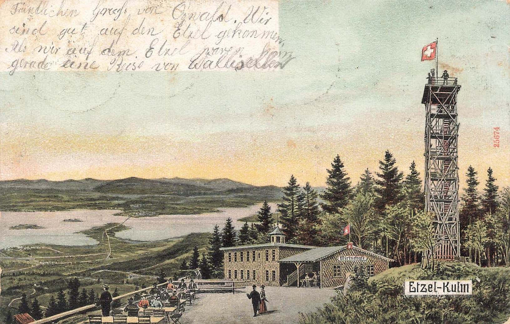 Cartoline postali: Etzel kulm – Usato da Biasca venduto da Blenio71 1