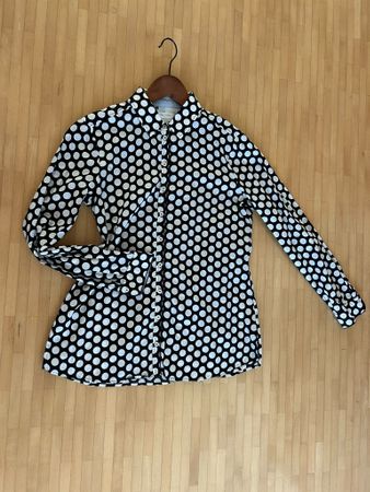Gerry Weber Bluse Punkte Schwarz Weiss, Grösse 36-38