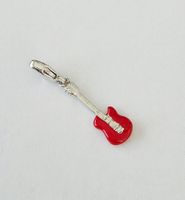 Charm "Rote Gitarre" Silber 925 (rhodiniert) - Neu