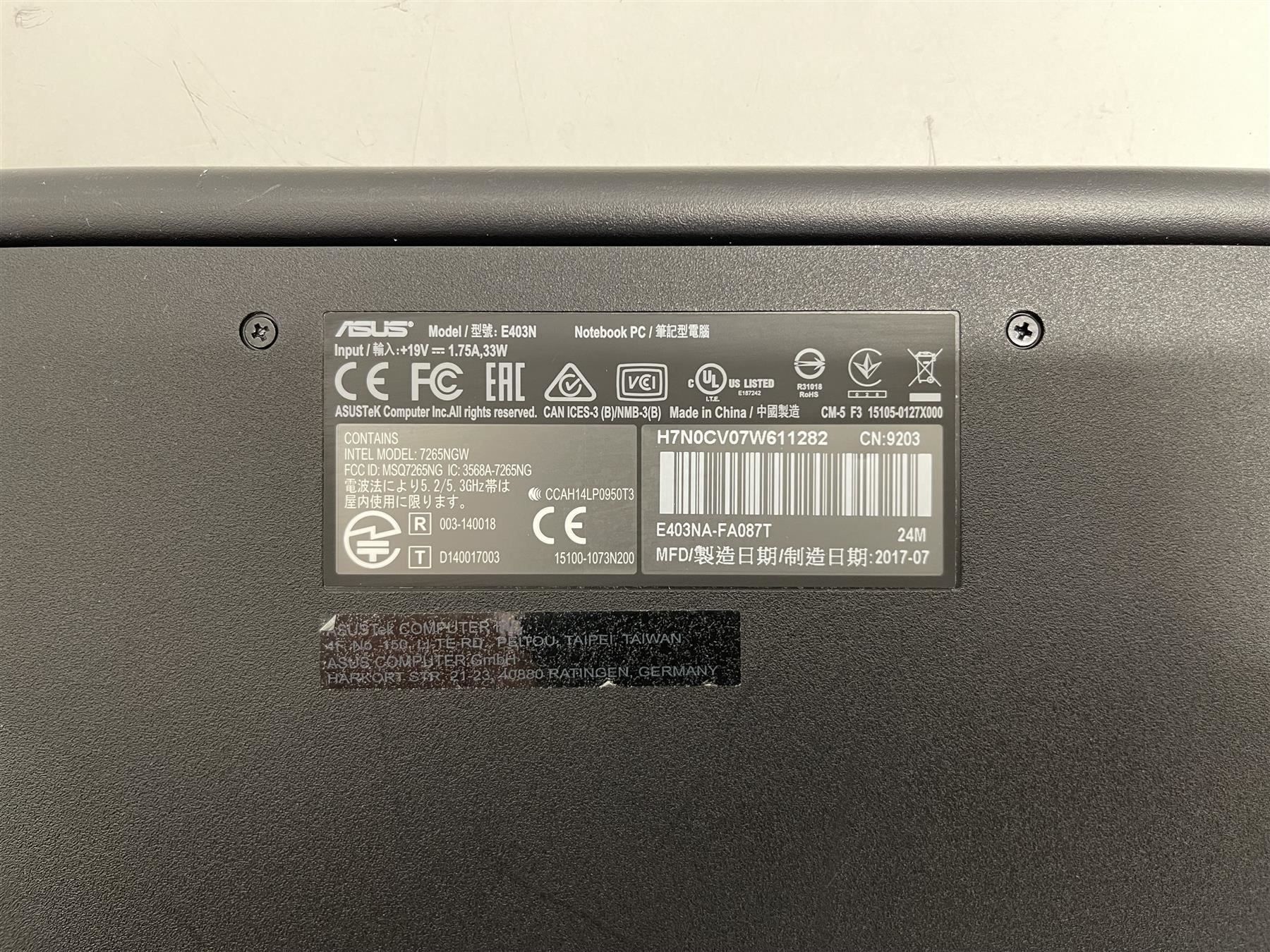 Asus Portables: Asus E403N – D'occasion à Niederdorf par LeptonAG 4