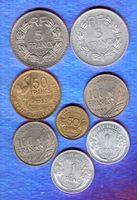France coins  8 stück nice lot