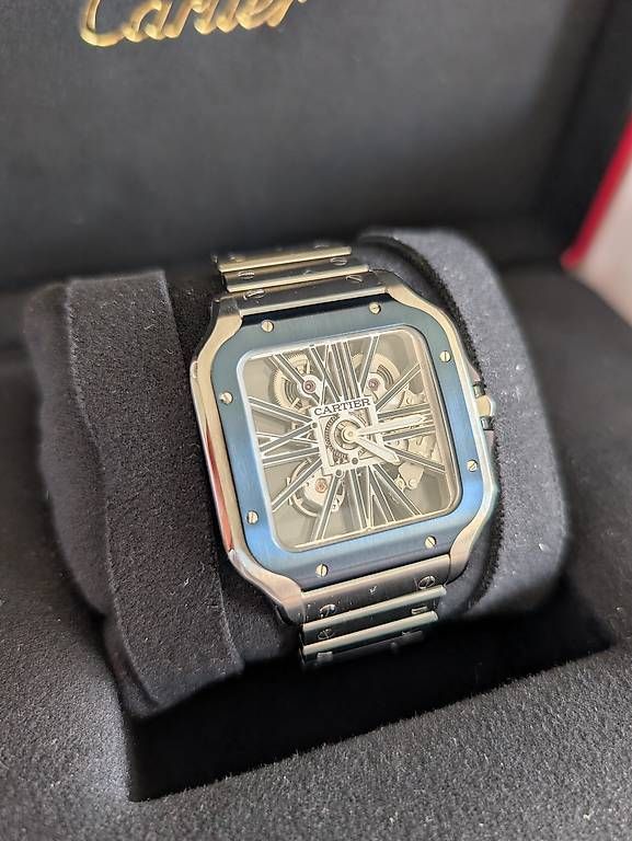 Cartier Orologi: Cartier Santos Skeleton – Usato da Widnau venduto da Fg14
