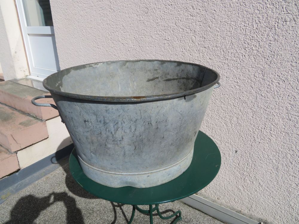 Zuber, rund, verzinkt, Sh. Chic, ca. 60 Liter (Gebraucht) in ...