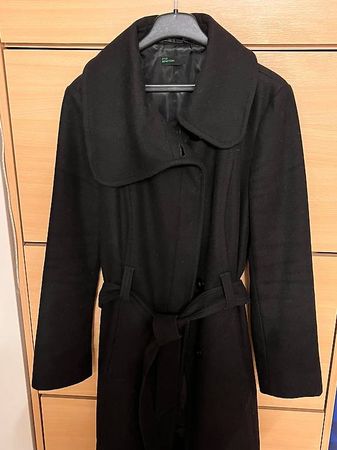 Cappotto invernale nero lungo