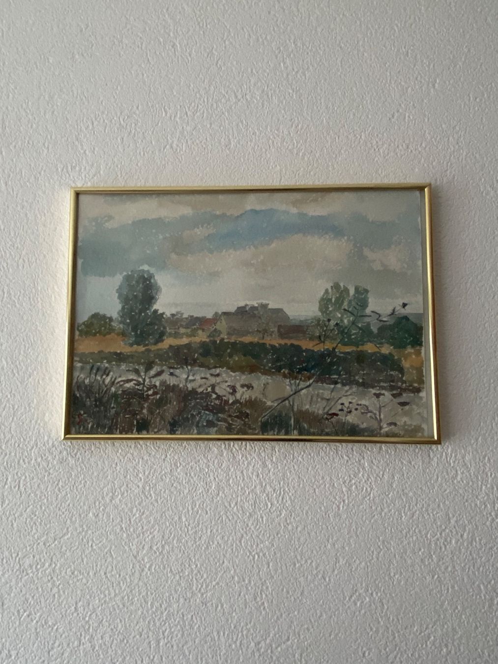 Gemälde: Landschaftsmalerei, Wasserfarbe auf Papier – Gebraucht aus Balsthal von Narulya 1