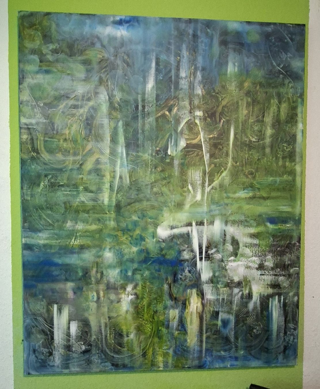 Dipinti: Gemälde " Schwanensee " handmade 80×100 – Nuovo (secondo la descrizione) da Riehen venduto da Steinbock1970 1
