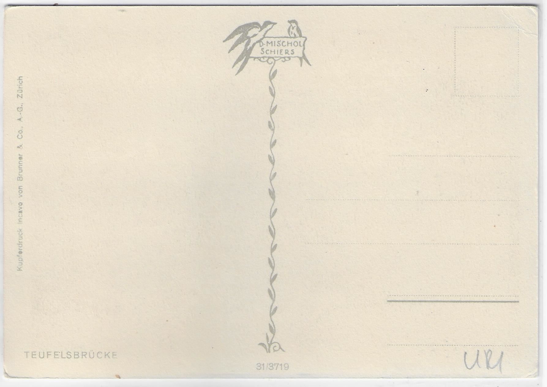 Cartoline postali: Teufelsbrücke Schöllenen – Antico da Ettingen venduto da Kartenplanet 1