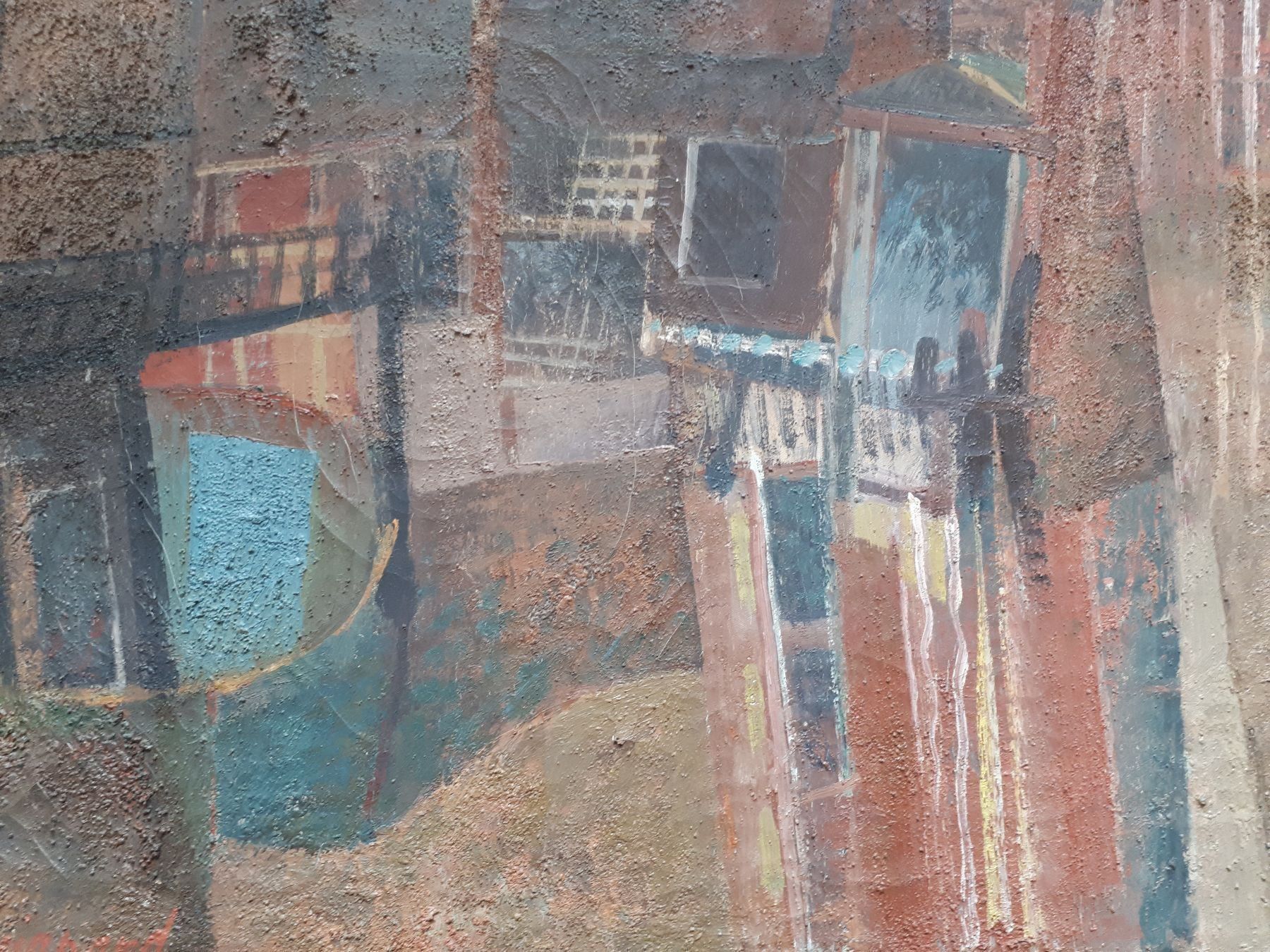 Dipinti: Ölbild "Grachten" von Roland Guignard – Usato da Dielsdorf venduto da anabur 6