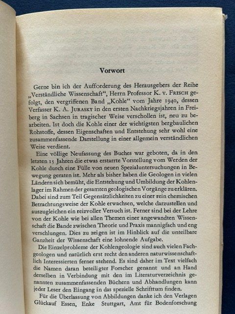 Bücher: W.E. Petrascheck, KOHLE, Erstausgabe 1956 – Gebraucht aus Bern von oregonzwei 3