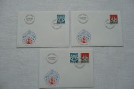 1993 3 FDC Europamarken Satz & Einzelmarken SBK 846 - 847