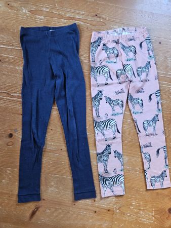 2 organic leggings 128 Walkiddy & Sanetta wie Frugi, Smafolk