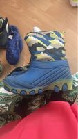Kinder Winterstiefel blau Grösse 27 camouflage Futter