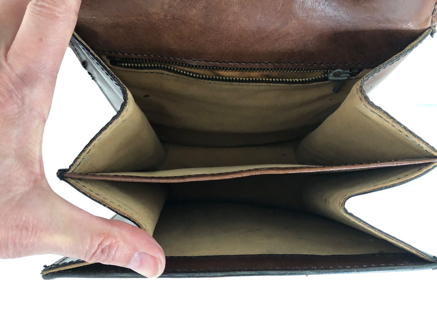 Borse da donna: Vintage Handtasche aus echtem Leder – Usato da Balzers venduto da Kubus28 4