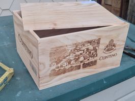 Weinkiste 6er leer 33x27x18.5 cm