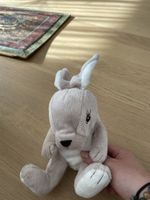Plüschtier Hase beige weich Stofftier guter Zustand