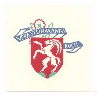 Ex-libris héraldique Ver Steinmann par Anton Blöchlinger