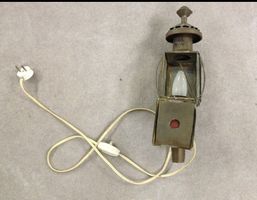 elektrische Lampe - alte Kutschen Laterne