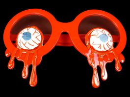 Brille blutige Augen