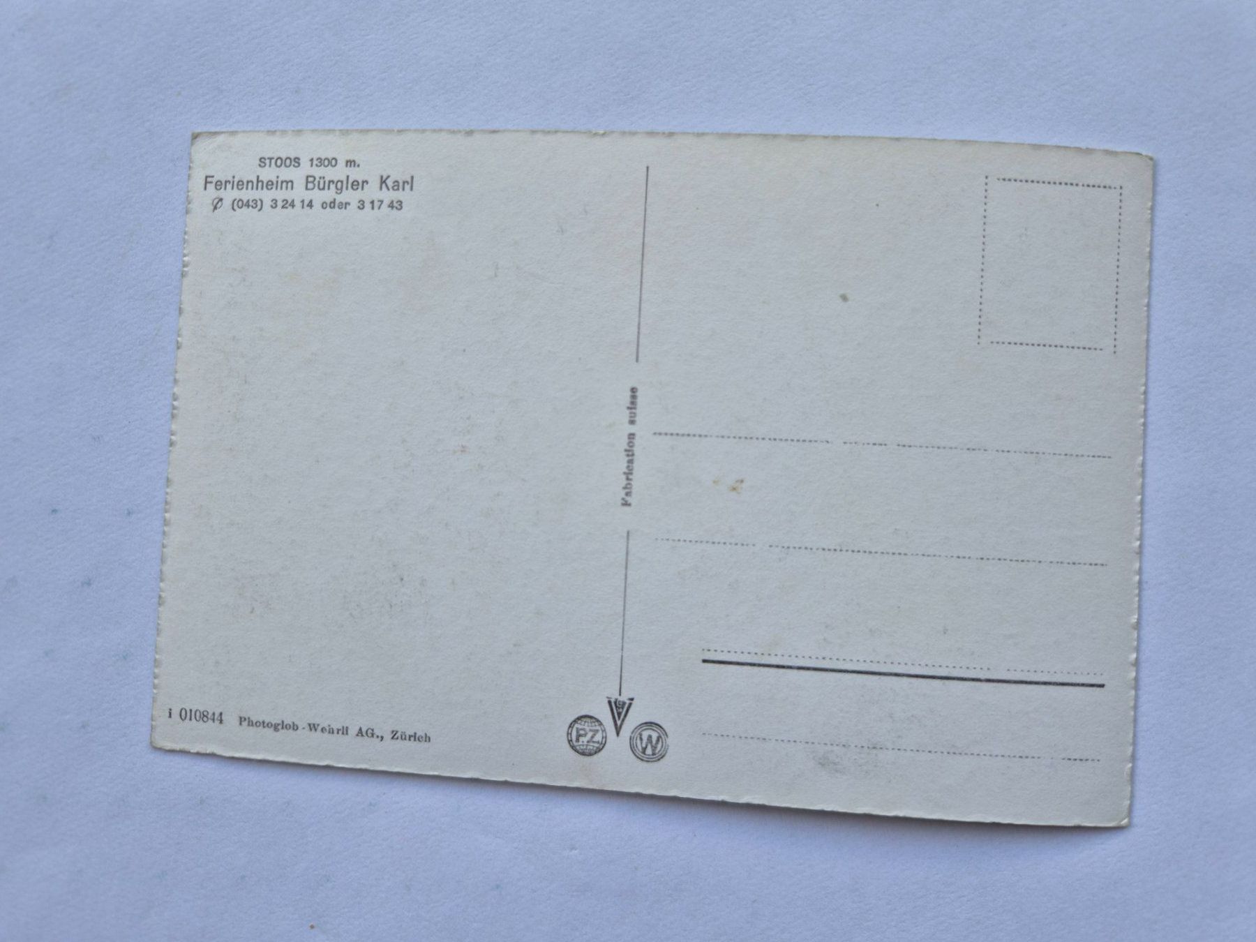 Cartoline postali: AK Ferienhaim Bürgler Karl – Usato da Langendorf venduto da zvonu161 3