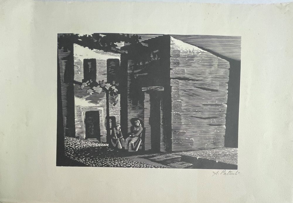 Aldo PATOCCHI HOLZSCHNITT SIGNIERT 2