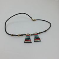 Statement-Kette mit bunten Dreiecken, neuwertig! 589
