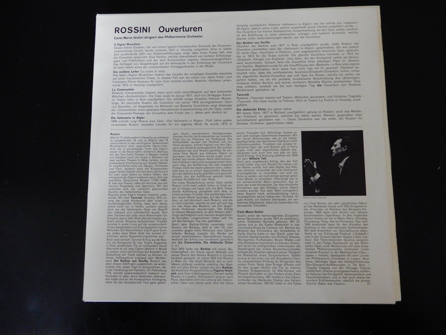 Dischi in vinile: Rossini – Ouverturen – Usato da Erstfeld venduto da Mario_boe0 1