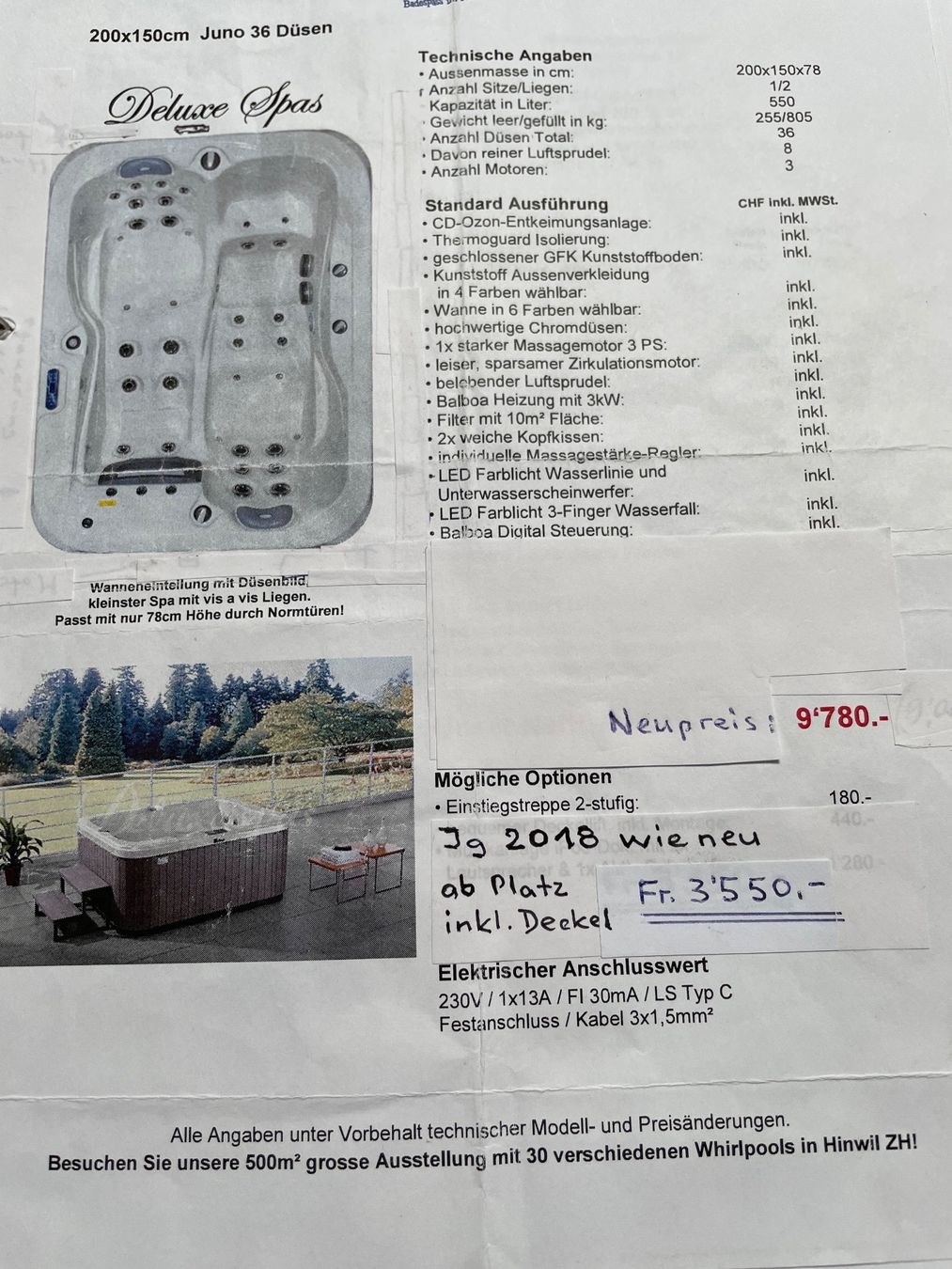 Whirlpool: Whirlpool Deluxe Spas Juno – Gebraucht aus Hittnau von  5