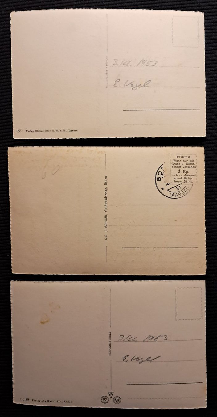 Cartes postales: 3 AK HALLWIL – D'occasion à Ponto Valentino par giorgia06 1