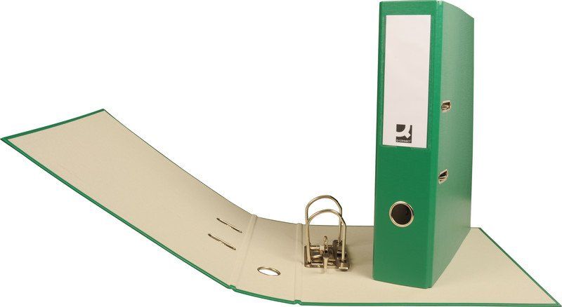 Raccoglitori: Q-CONNECT® Ordner A4, 7cm,  grün – Nuovo e nell'imballaggio originale da Oensingen venduto da Liquidations-Shop