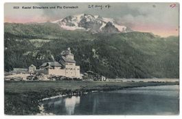 Kastel Silvaplana und Piz Corvatsch, datiert 1907