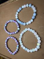 Handmade Beaded Bracelets Set of 4 Multi-Color New