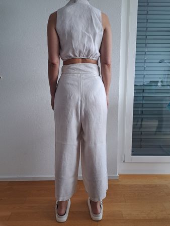 Faithful the Brand top + hose weiss/beige  linen