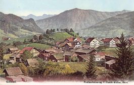 schöne alte Ansichtskarte GSTAAD, ab 1.--