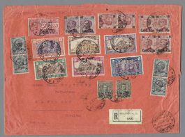 BRIEF,  ANNO SANTO 1925 (Sass.169-174+ 182x2++); Kat 900+ €