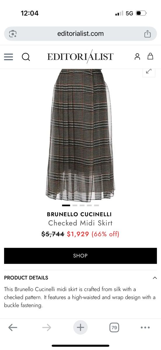 Brunello Cucinelli Gonne: Brunello Cucinelli skirt new 5700$ – Nuovo e nell'imballaggio originale da Barna venduto da orbuyorcry 1
