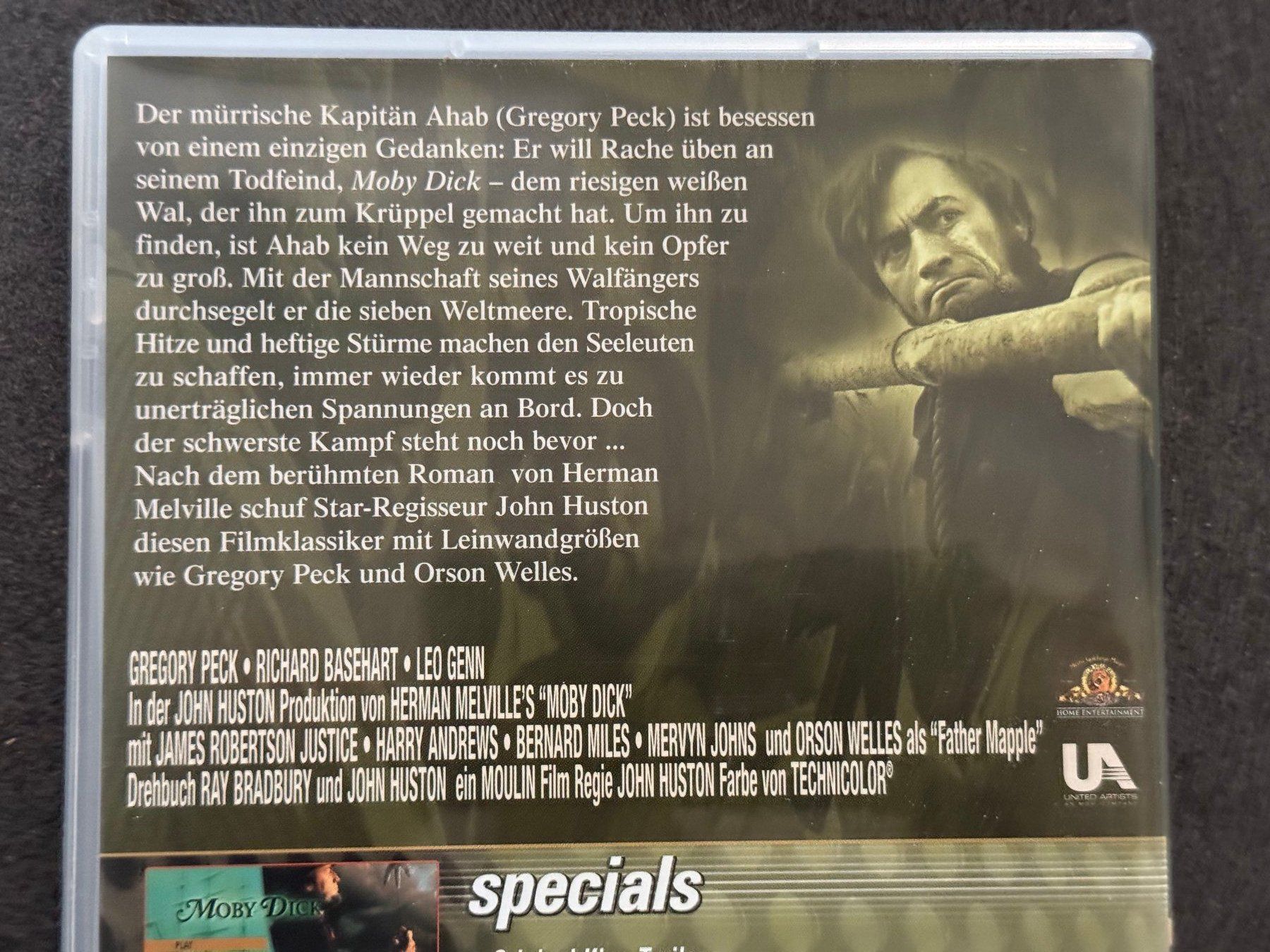 Tutti i DVDs: MOBY DICK DVD Gregory Peck EN/DE SP/FR/IT – Usato da Fribourg venduto da tschjoly 2