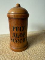 Antike Apothekerdose aus Holz, Pulverbehälter, Rarität!