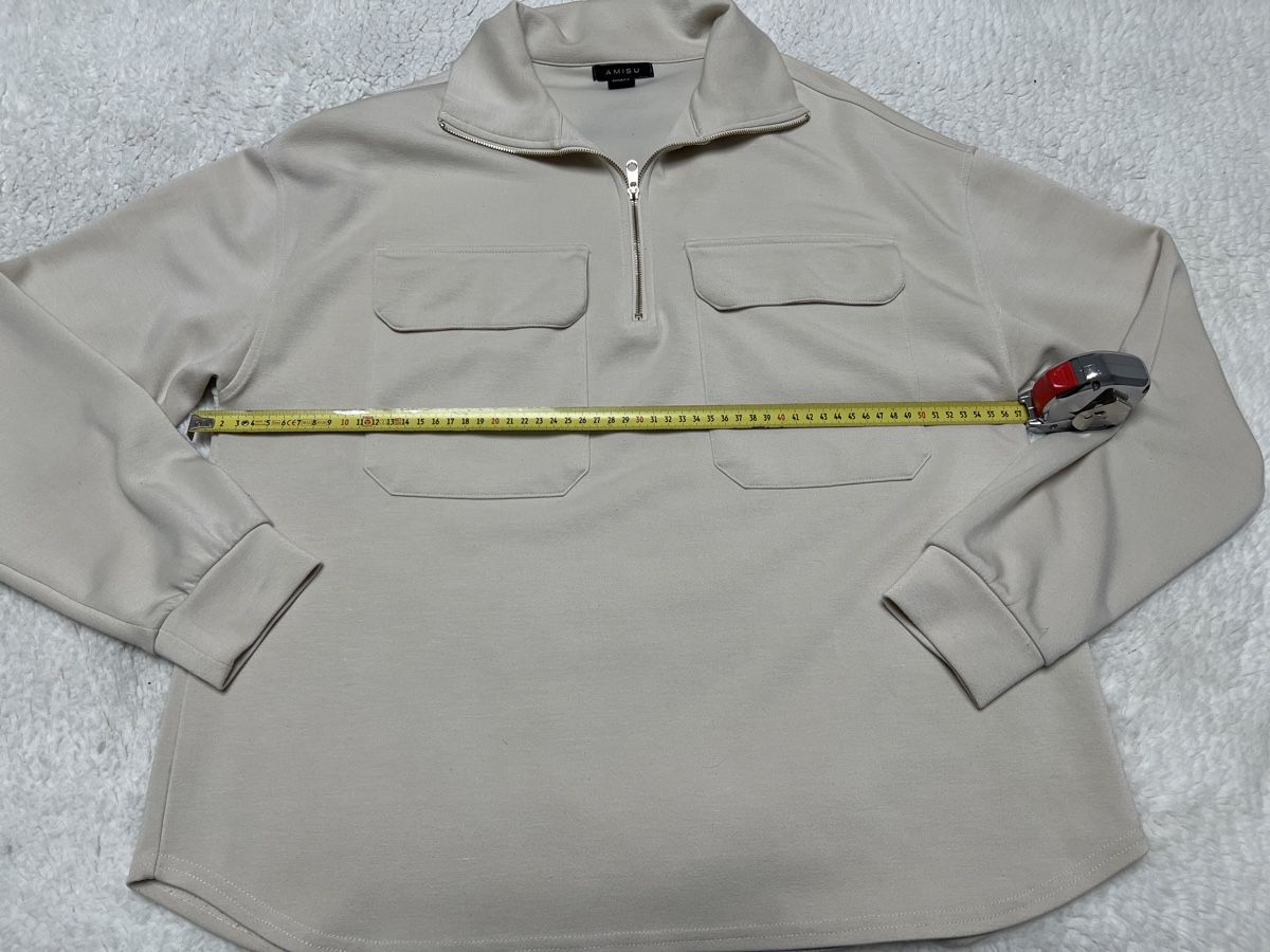 Pullover & Sweatshirts: Pull AMISU beige avec fermeture éclair T.L – Gebraucht aus Chenens von anasantos90 1