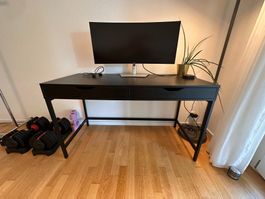 IKEA ALEX Schreibtisch in schwarz